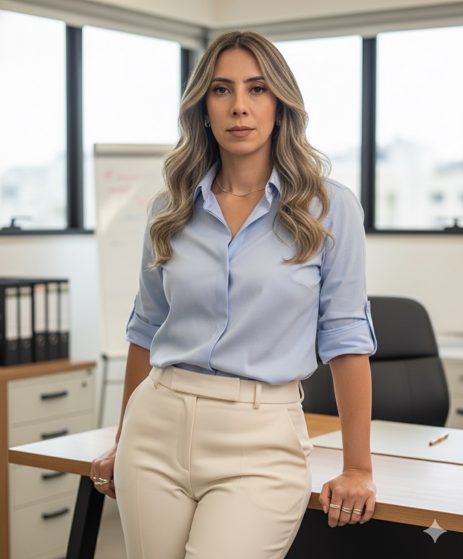 Andreza Prado em retrato executivo